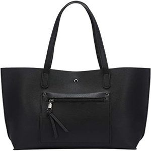 Loiral Tote Bag For Women Large Capacity Shoulder Bag with Front Pocket Pebbled